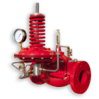 Level control valves for fire protection